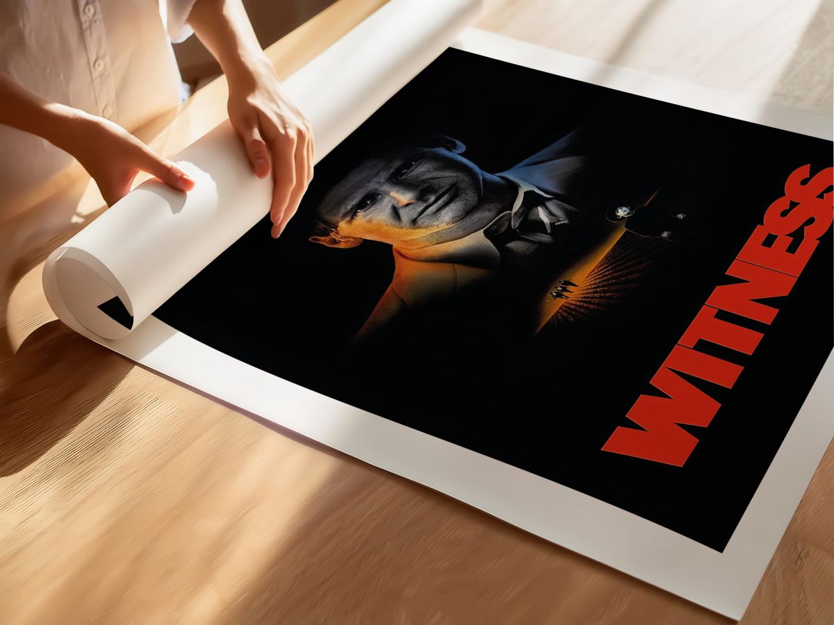 Witness (1985) Film Posteri, rulo yapılmış çerçevesiz poster