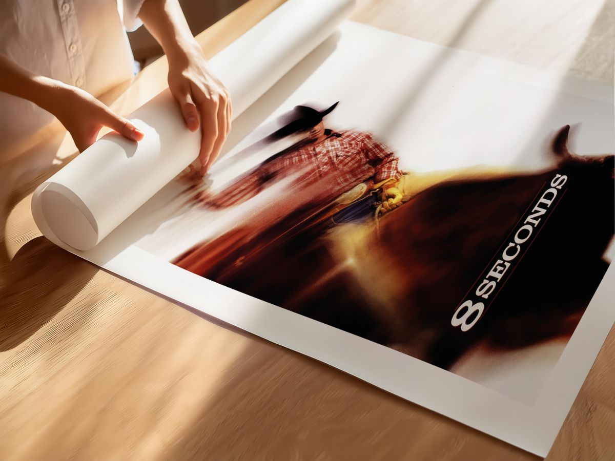 8 Seconds (1994) Film Posteri, rulo yapılmış çerçevesiz poster