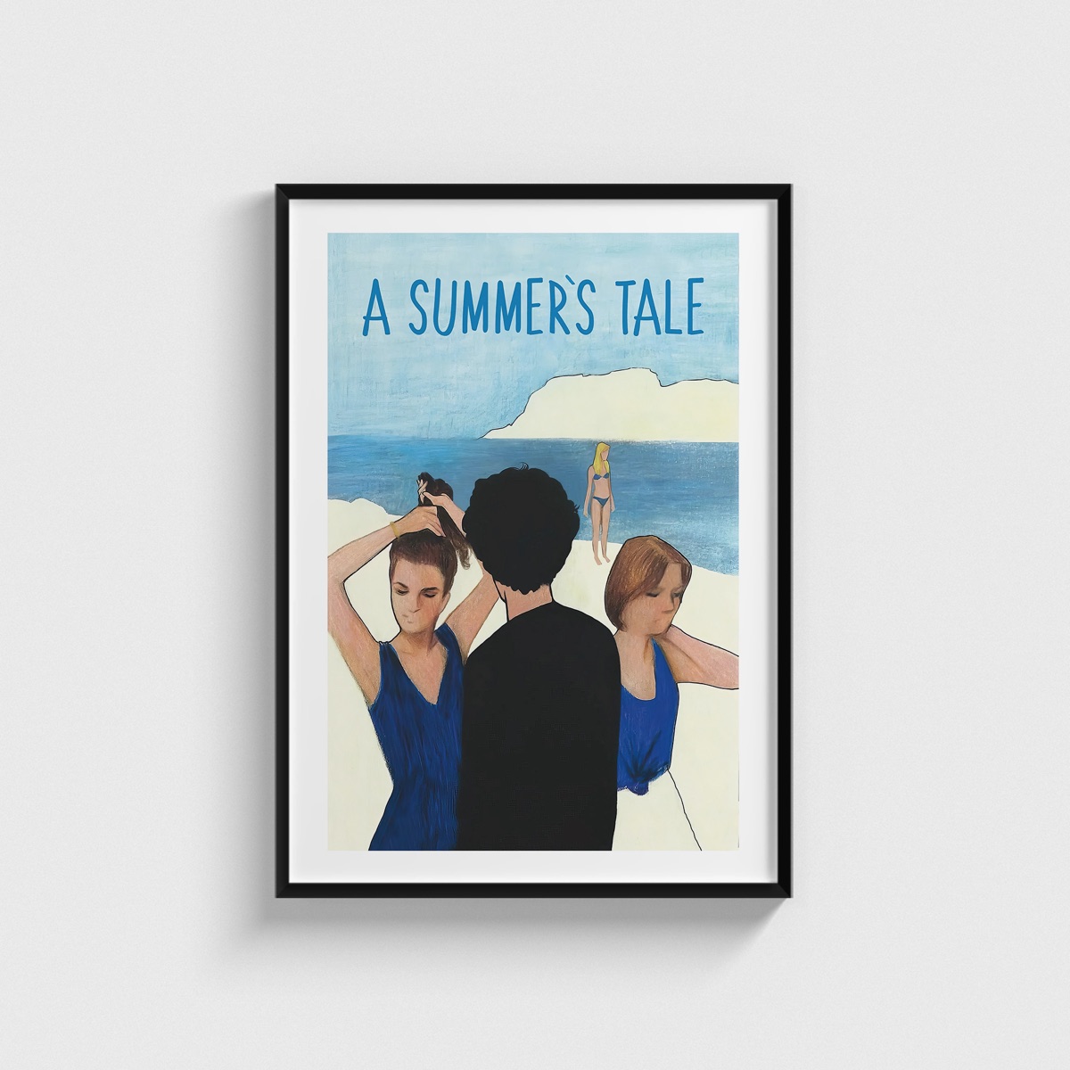A Summer's Tale film posteri, siyah çerçeveli tablo