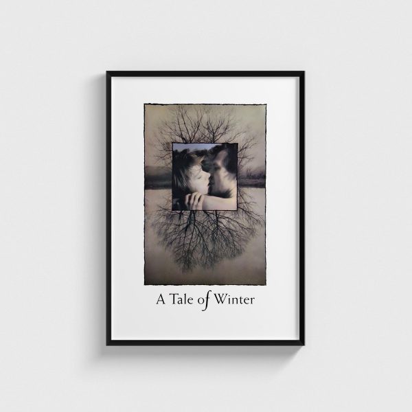 A Tale of Winter film posteri, siyah çerçeveli tablo