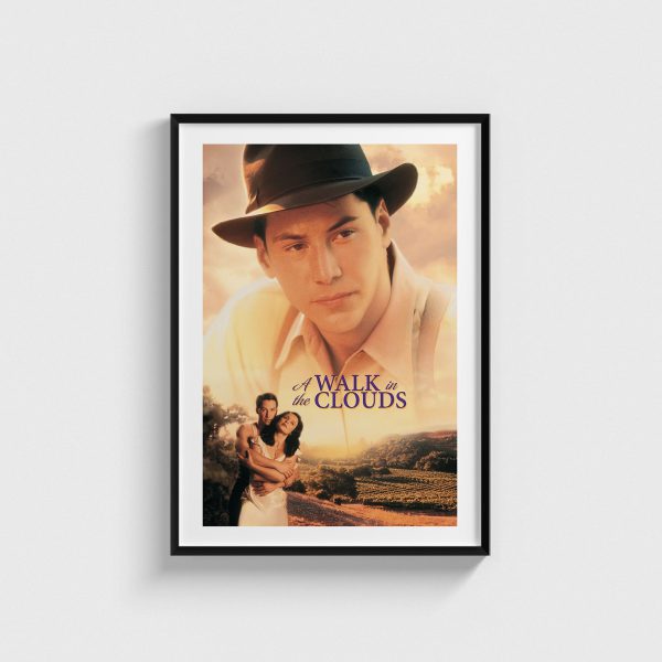 A Walk in the Clouds film posteri, siyah çerçeveli tablo