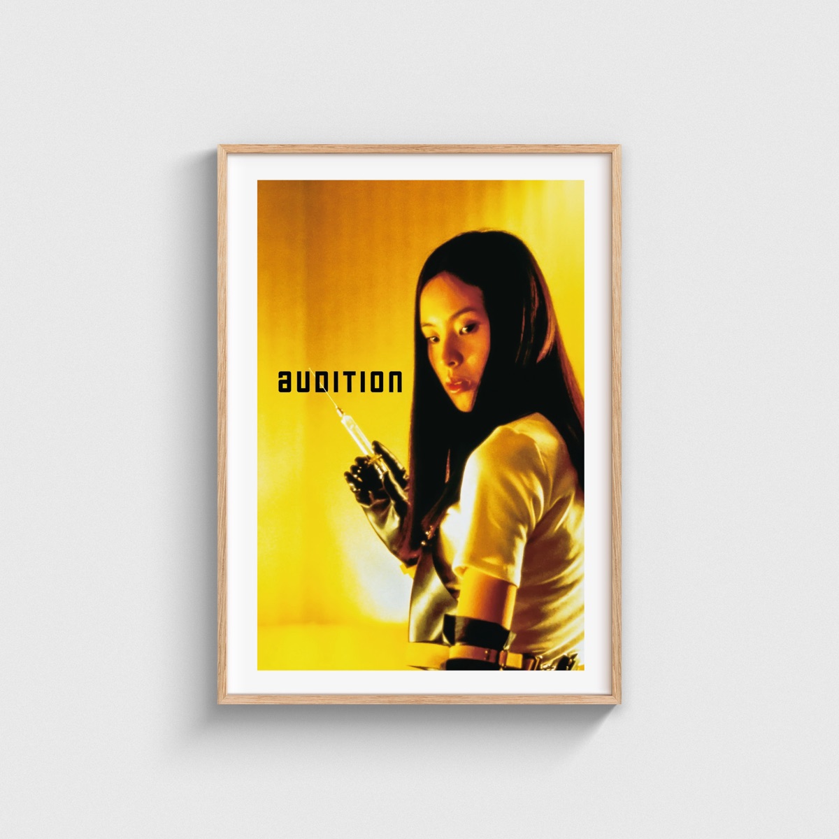 Audition film posteri, ahşap çerçeveli tablo