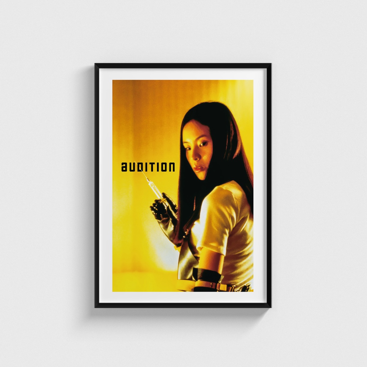 Audition film posteri, siyah çerçeveli tablo
