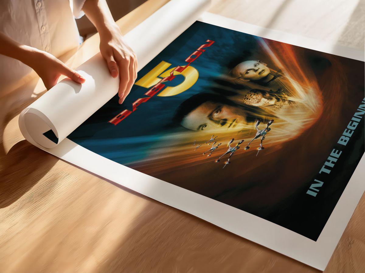 Babylon 5: In the Beginning (1998) Film Posteri, rulo yapılmış çerçevesiz poster