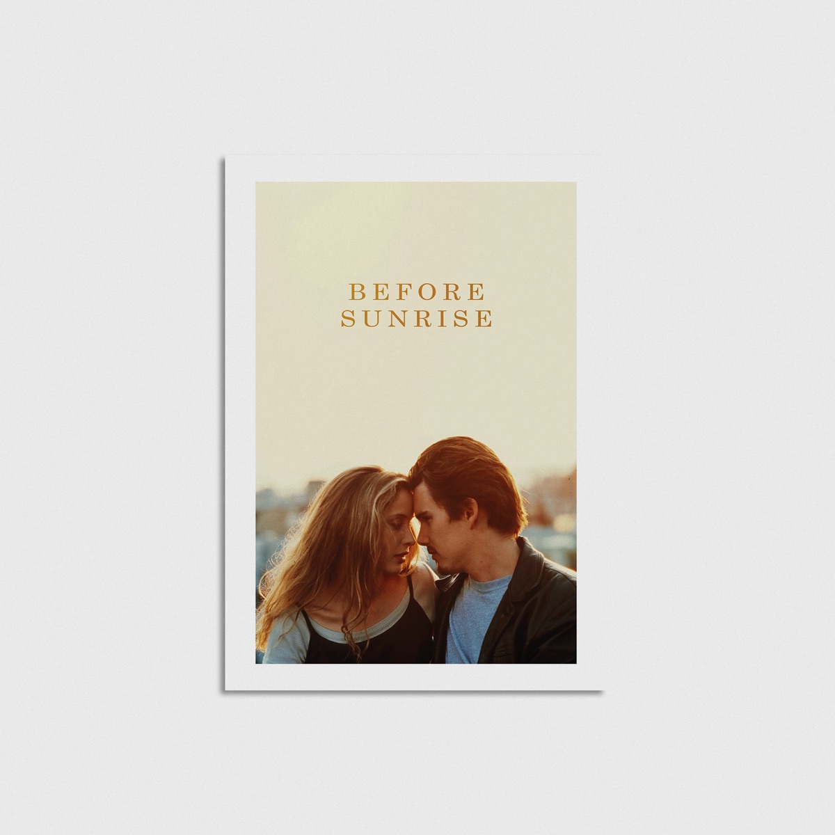 Before Sunrise film posteri, çerçevesiz poster