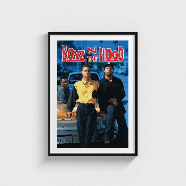 Boyz n the Hood film posteri, siyah çerçeveli tablo