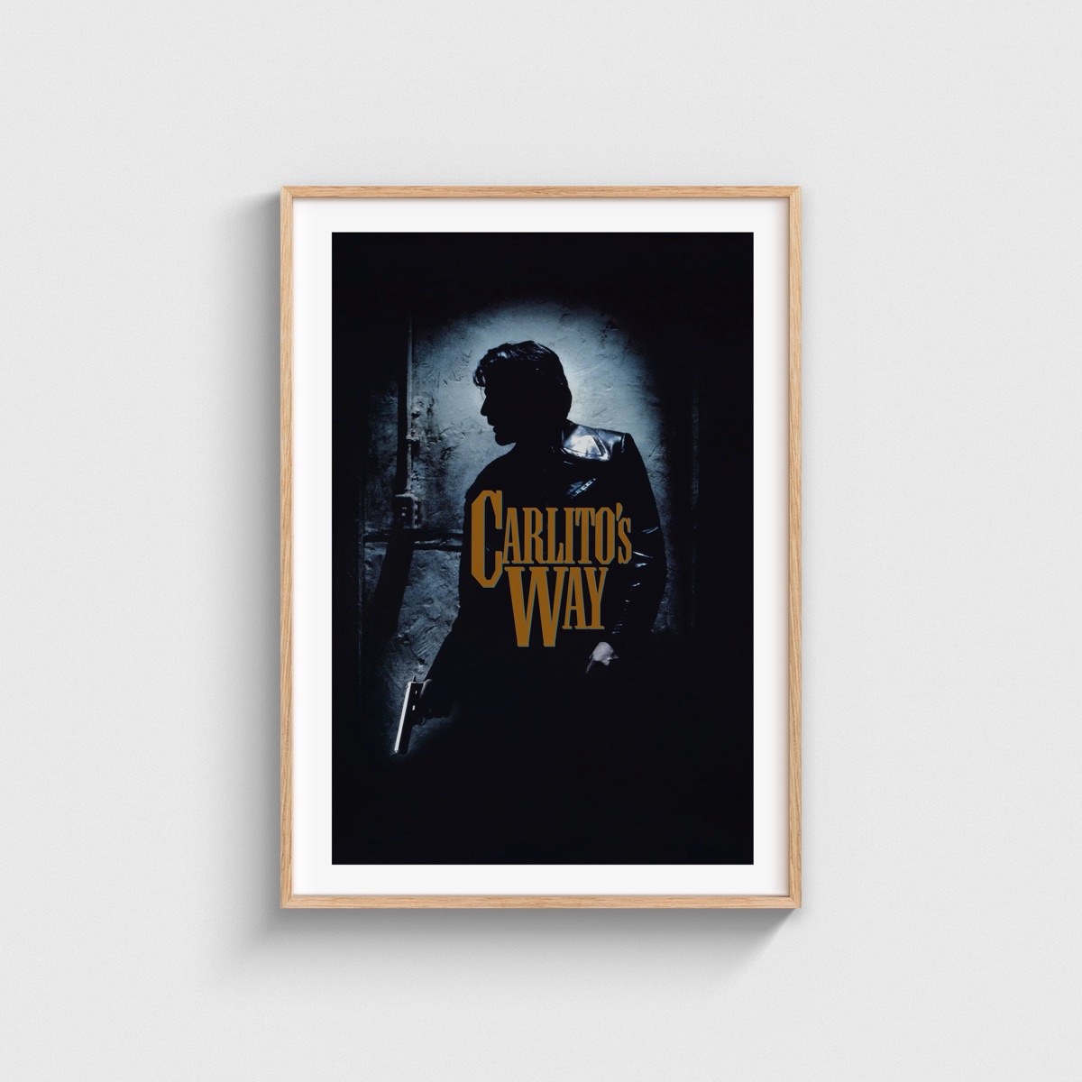 Carlito's Way film posteri, ahşap çerçeveli tablo