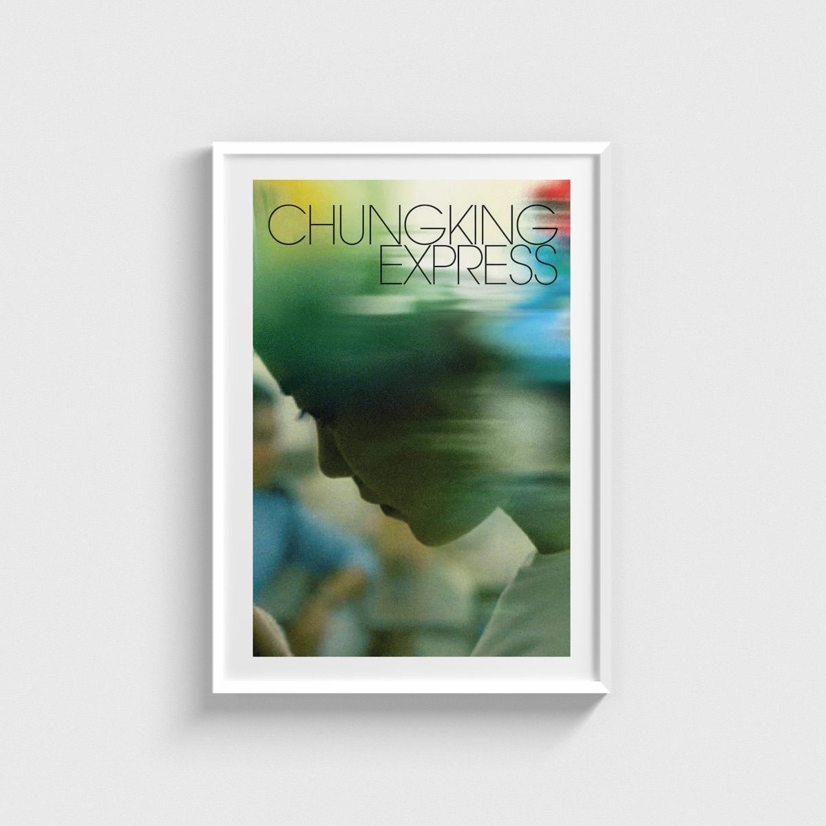 Chungking Express film posteri, beyaz çerçeveli tablo