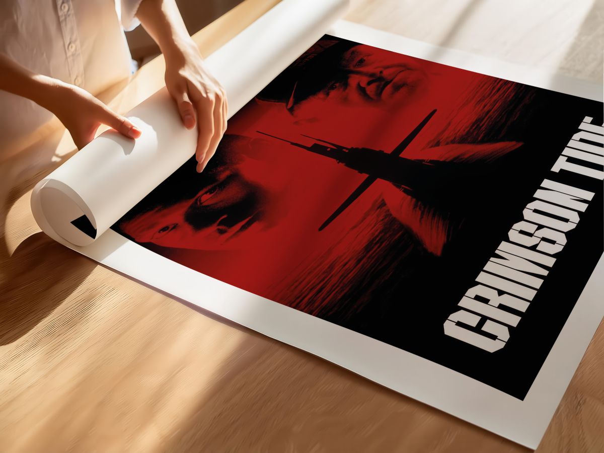 Crimson Tide (1995) Film Posteri, rulo yapılmış çerçevesiz poster