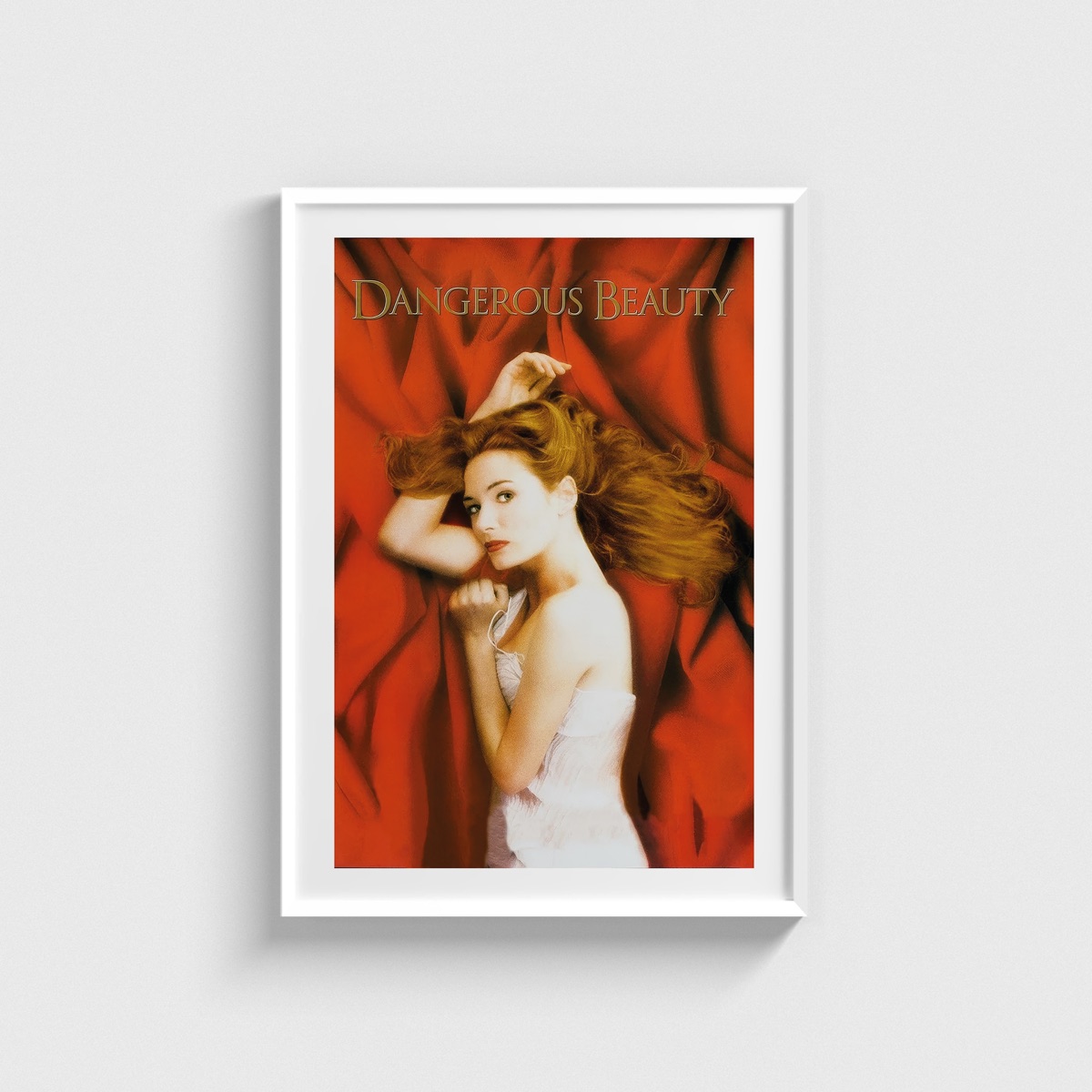 Dangerous Beauty film posteri, beyaz çerçeveli tablo