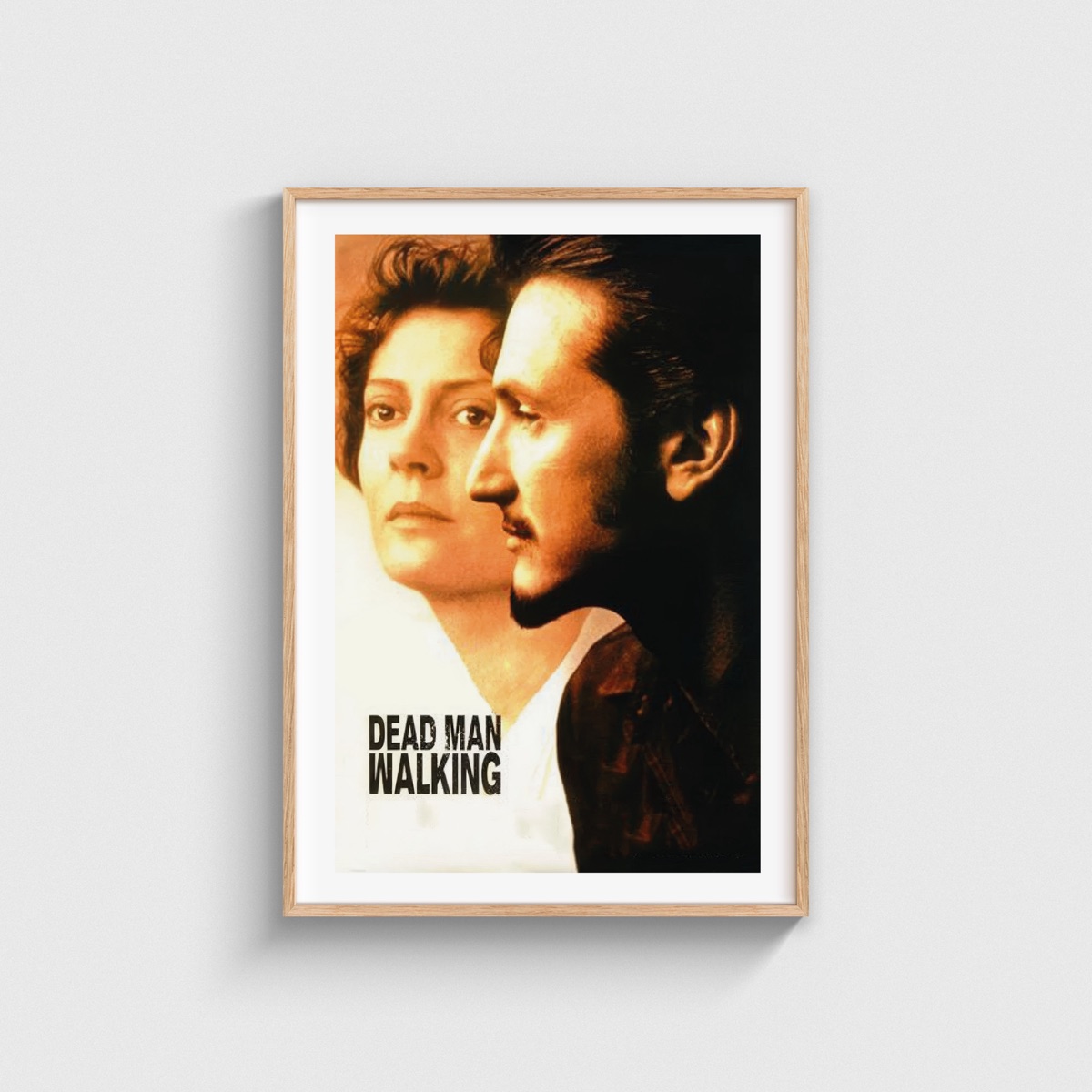 Dead Man Walking film posteri, ahşap çerçeveli tablo