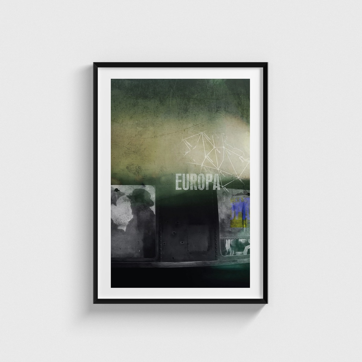 Europa film posteri, siyah çerçeveli tablo