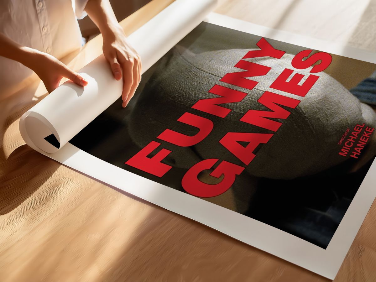 Funny Games (1997) Film Posteri, rulo yapılmış çerçevesiz poster