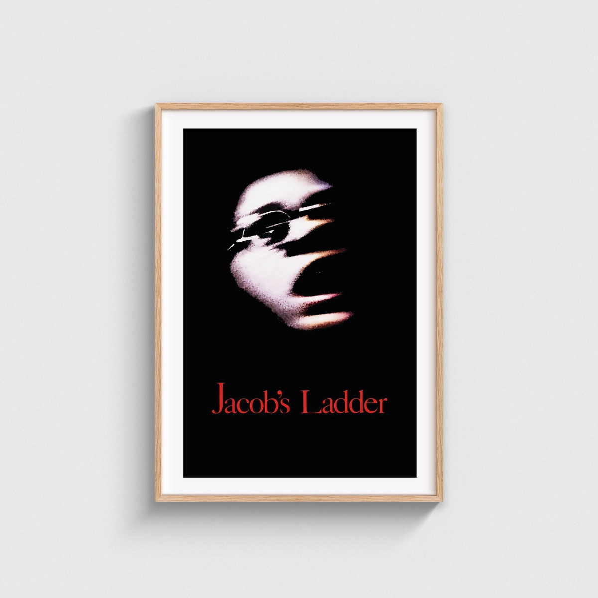 Jacob's Ladder film posteri, ahşap çerçeveli tablo