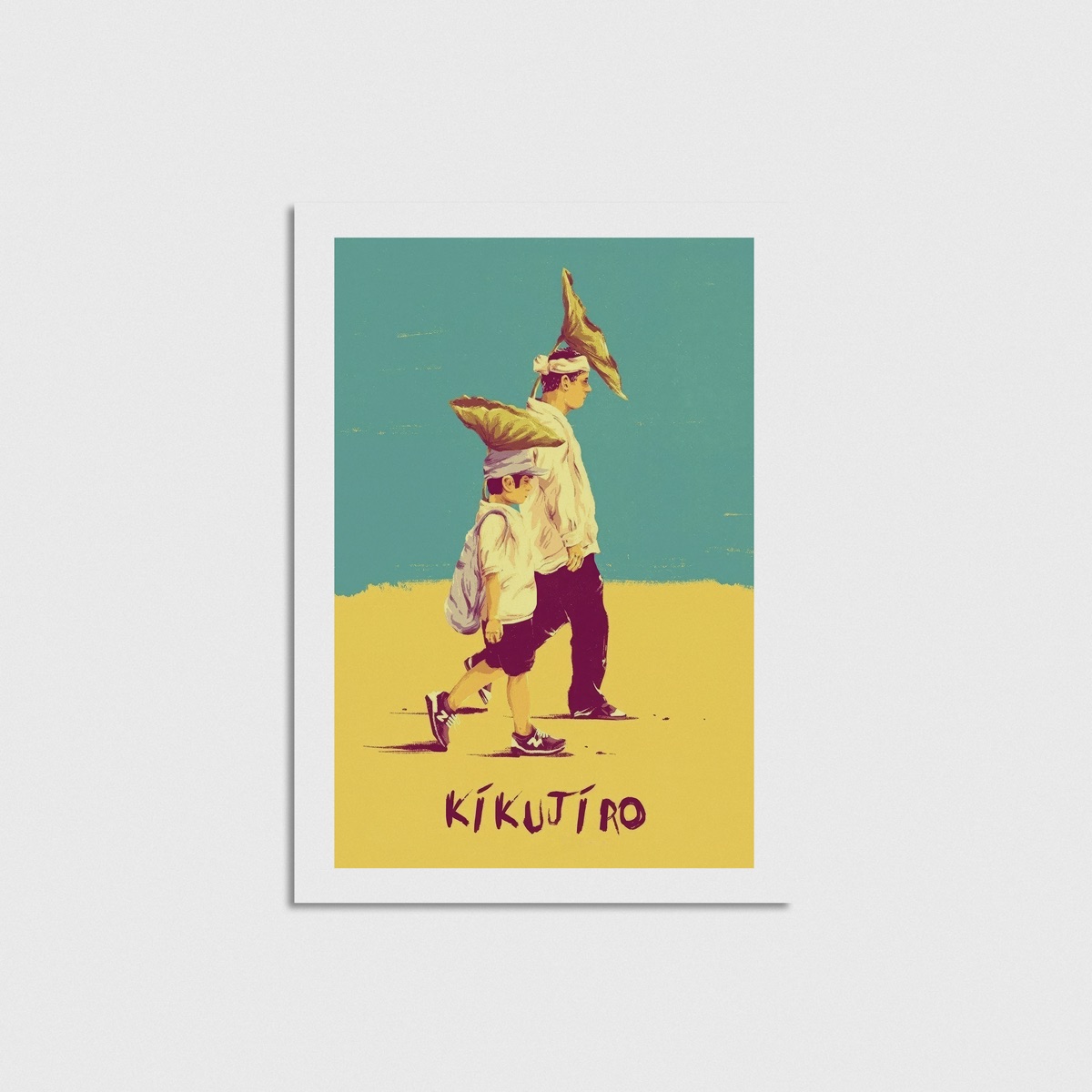 Kikujiro film posteri, çerçevesiz poster