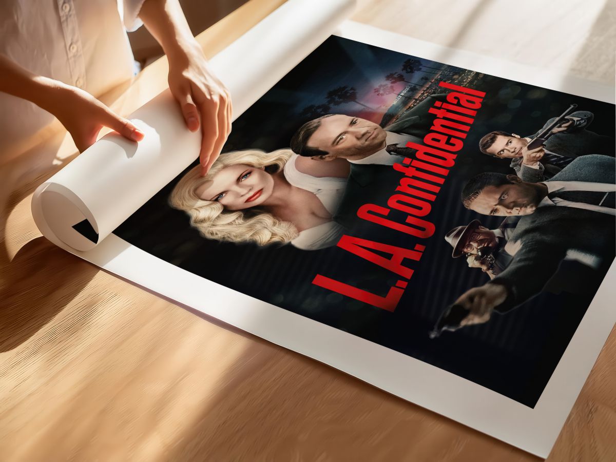 L.A. Confidential (1997) Film Posteri, rulo yapılmış çerçevesiz poster