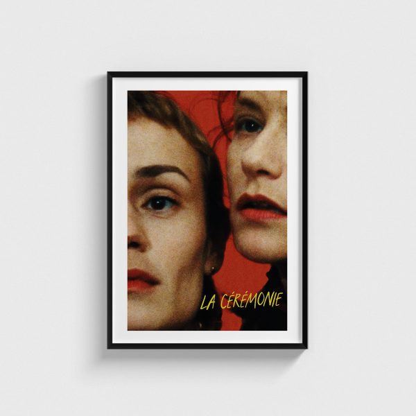 La Ceremonie film posteri, siyah çerçeveli tablo