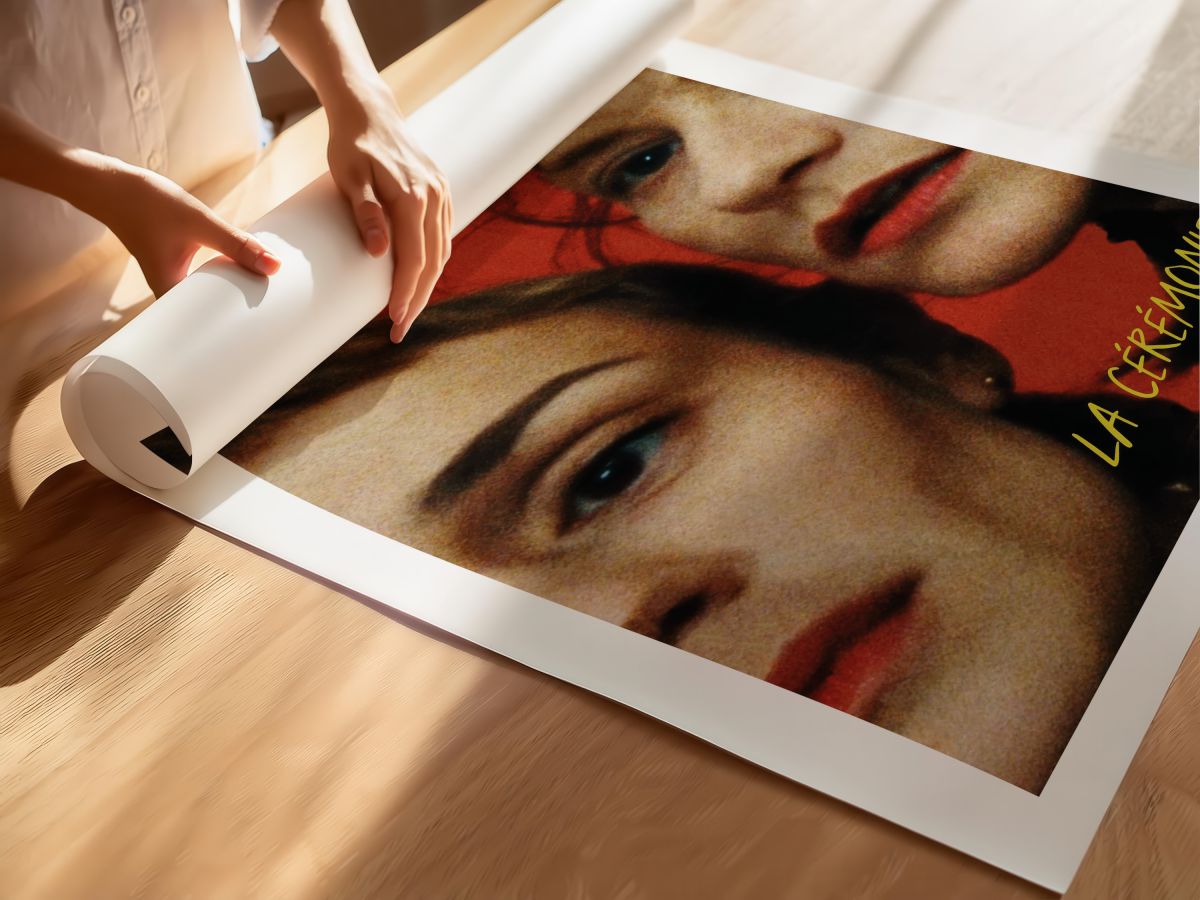 La Cérémonie (1995) Film Posteri, rulo yapılmış çerçevesiz poster