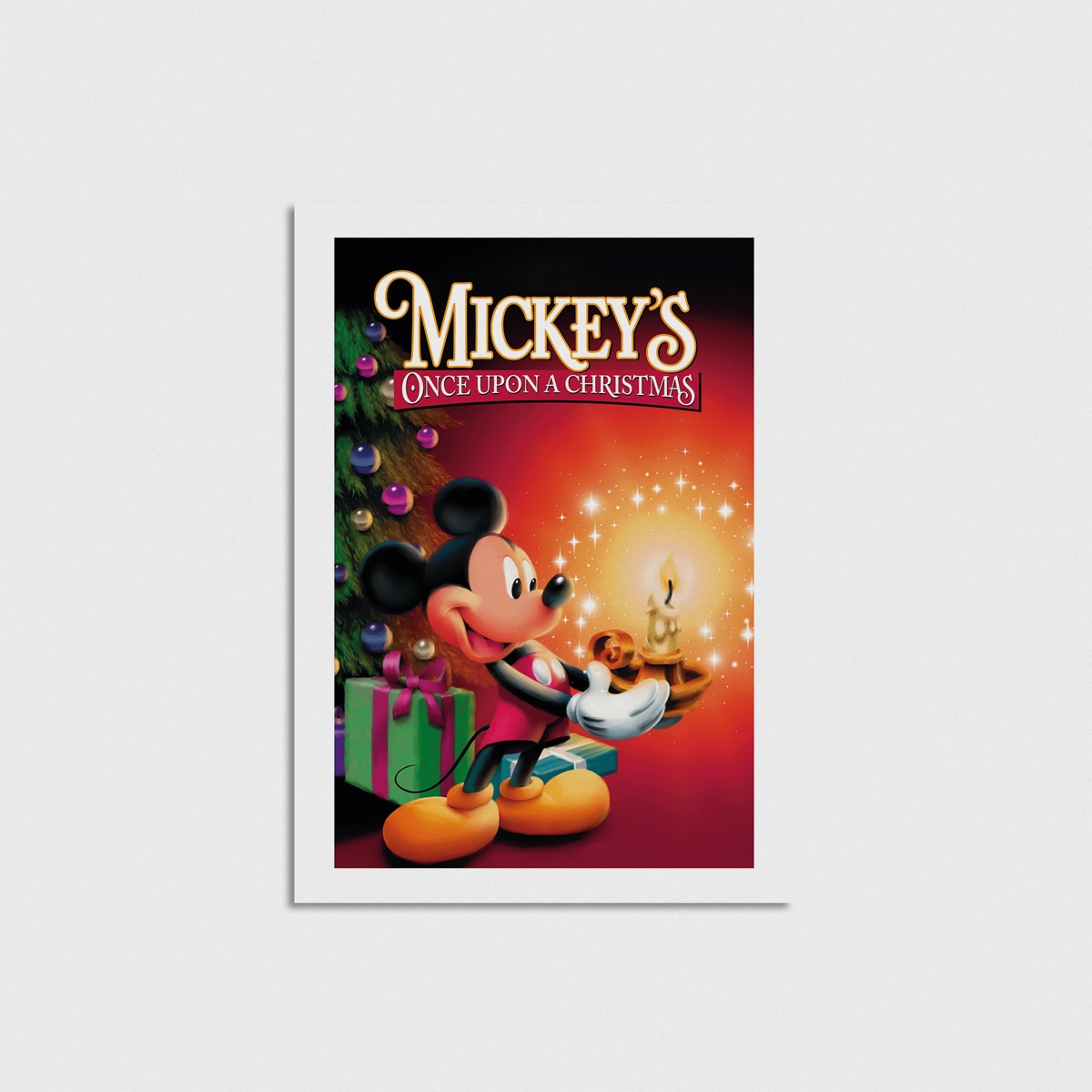 Mickey's Once Upon a Christmas film posteri, çerçevesiz poster