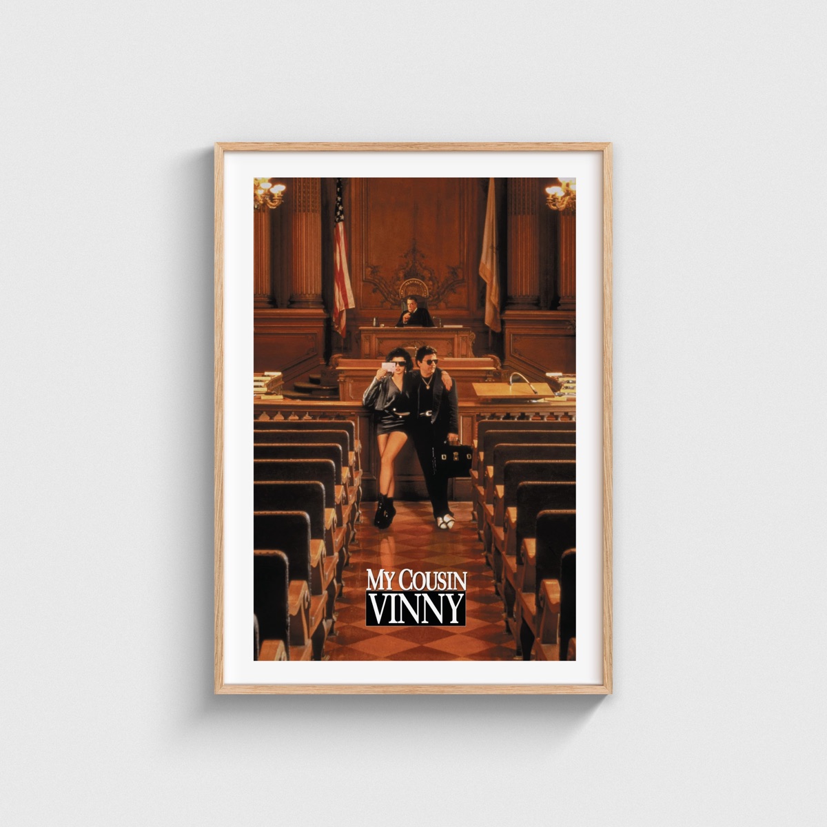 My Cousin Vinny film posteri, ahşap çerçeveli tablo