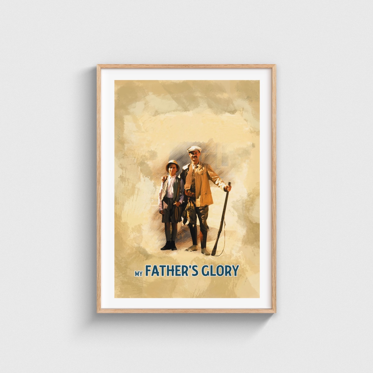 My Father's Glory film posteri, ahşap çerçeveli tablo