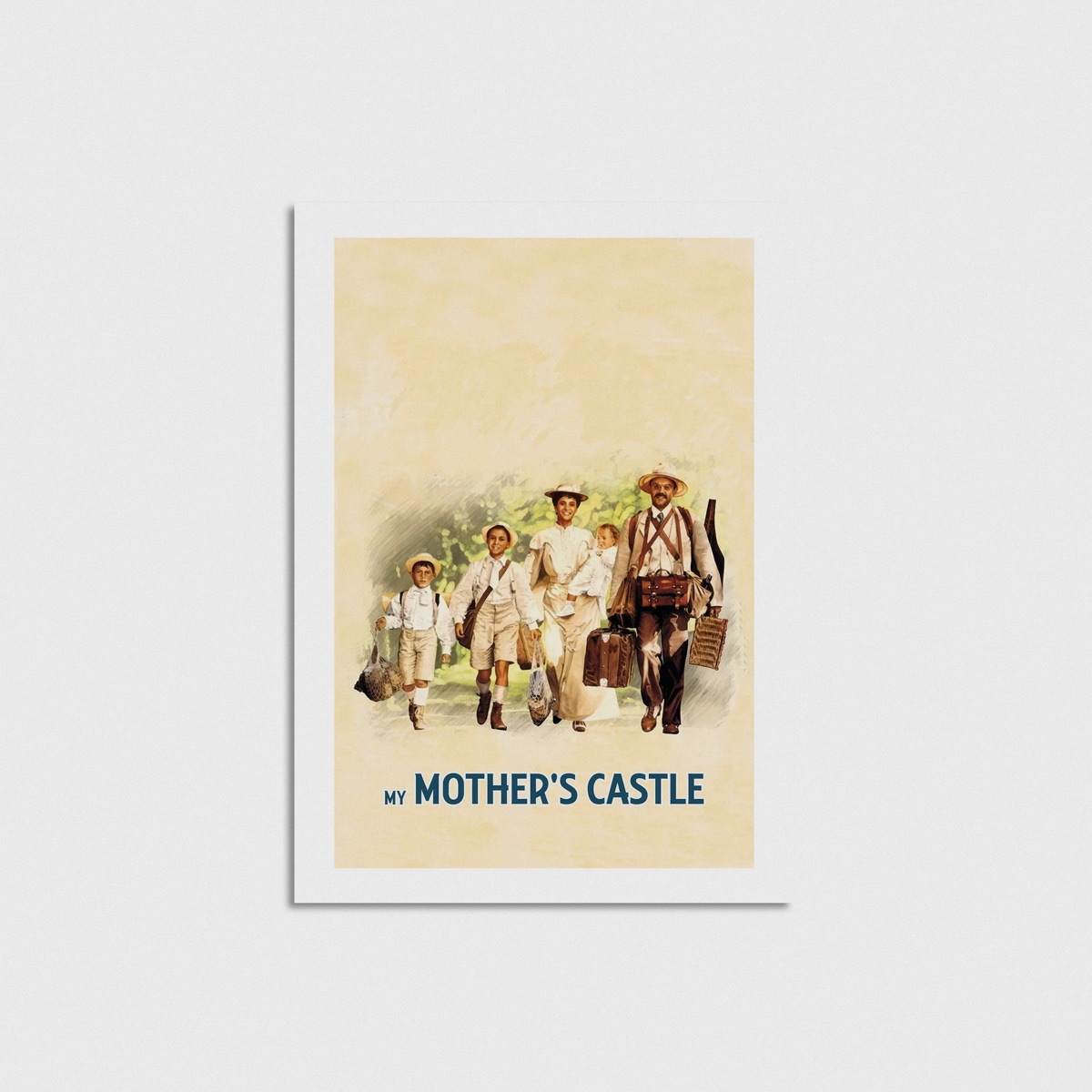 My Mother's Castle film posteri, çerçevesiz poster