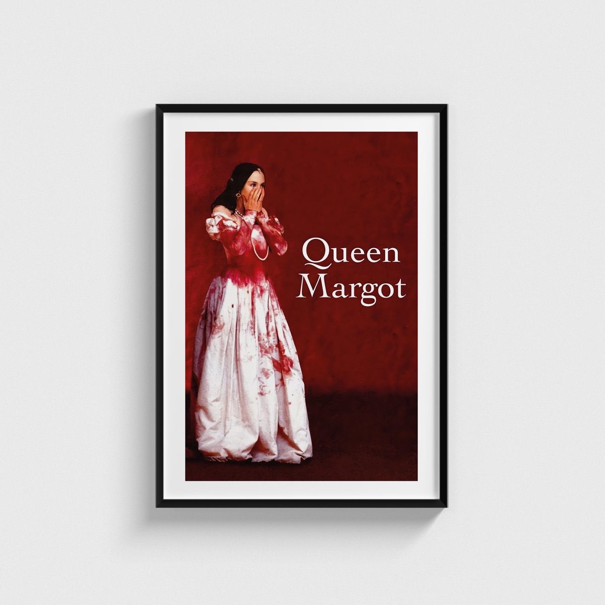Queen Margot film posteri, siyah çerçeveli tablo