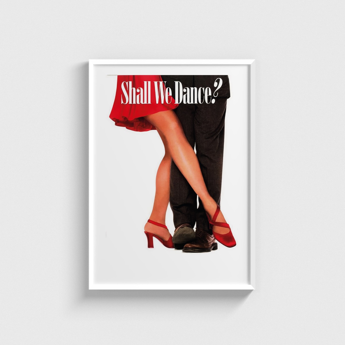 Shall We Dance film posteri, beyaz çerçeveli tablo