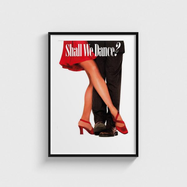 Shall We Dance film posteri, siyah çerçeveli tablo