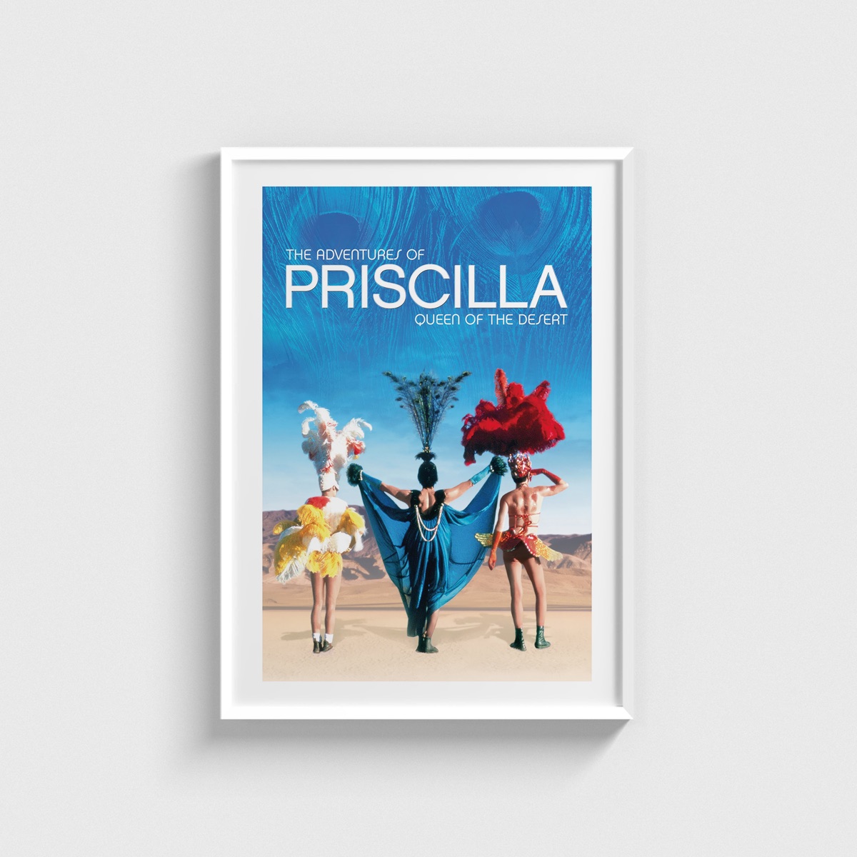 The Adventures of Priscilla, Queen of the Desert film posteri, beyaz çerçeveli tablo