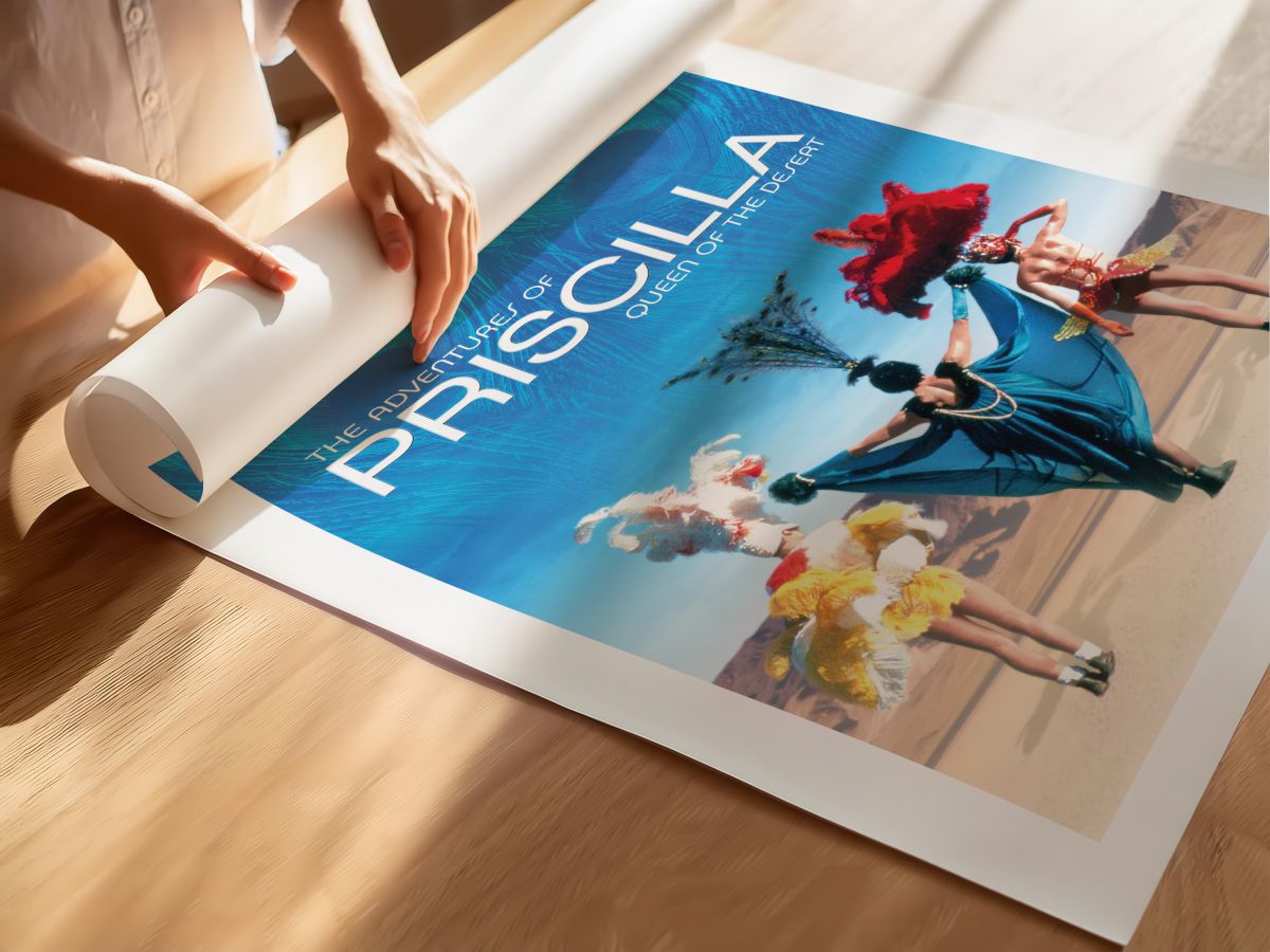 The Adventures of Priscilla, Queen of the Desert (1994) Film Posteri, rulo yapılmış çerçevesiz poster
