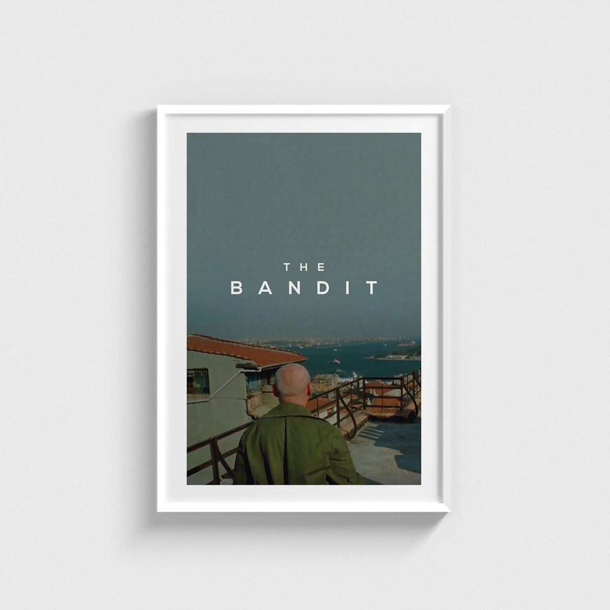 The Bandit film posteri, beyaz çerçeveli tablo