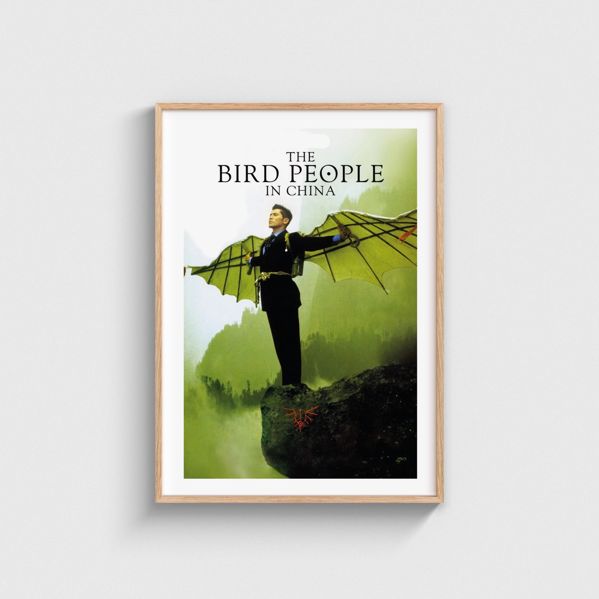 The Bird People in China film posteri, ahşap çerçeveli tablo