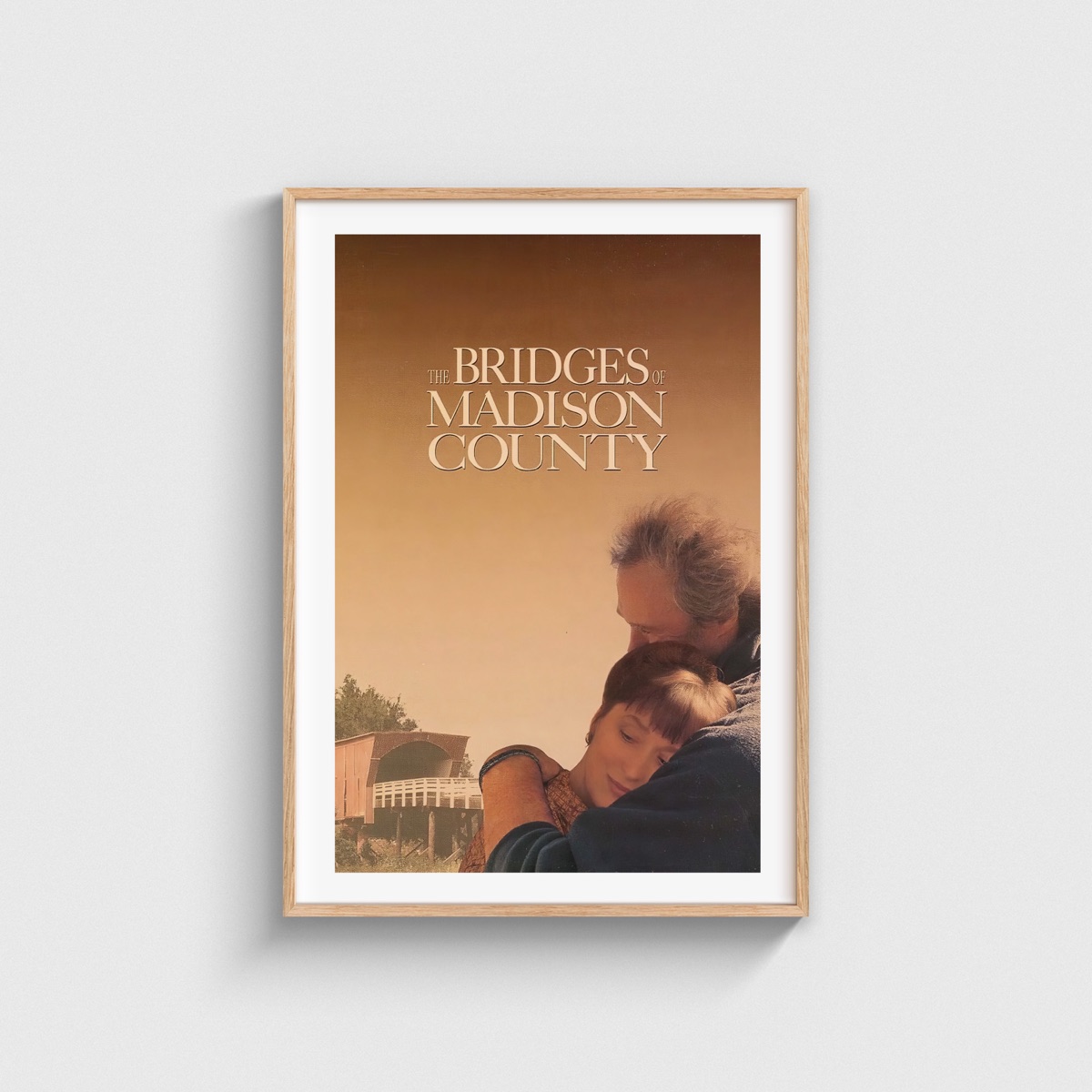 The Bridges of Madison County film posteri, ahşap çerçeveli tablo