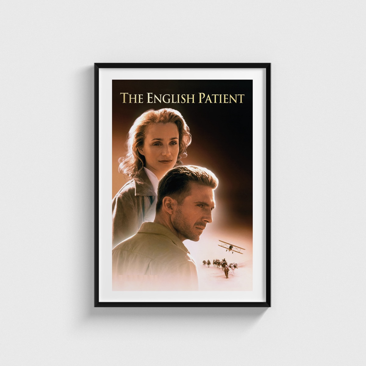 The English Patient film posteri, siyah çerçeveli tablo