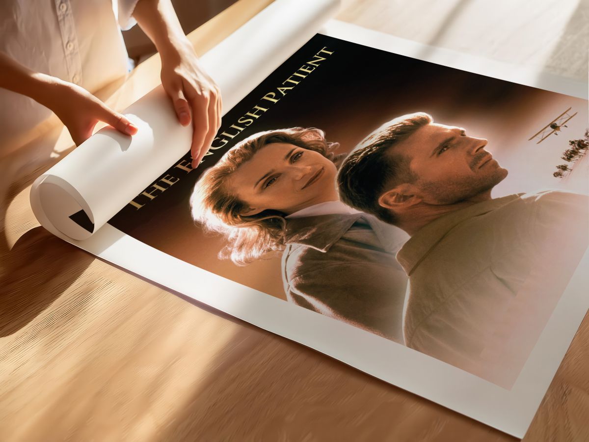 The English Patient (1996) Film Posteri, rulo yapılmış çerçevesiz poster