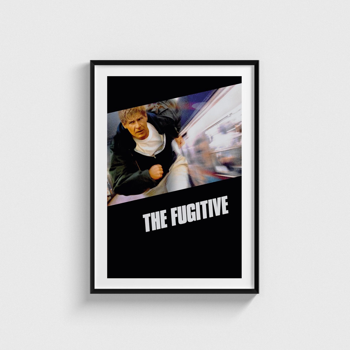 The Fugitive film posteri, siyah çerçeveli tablo