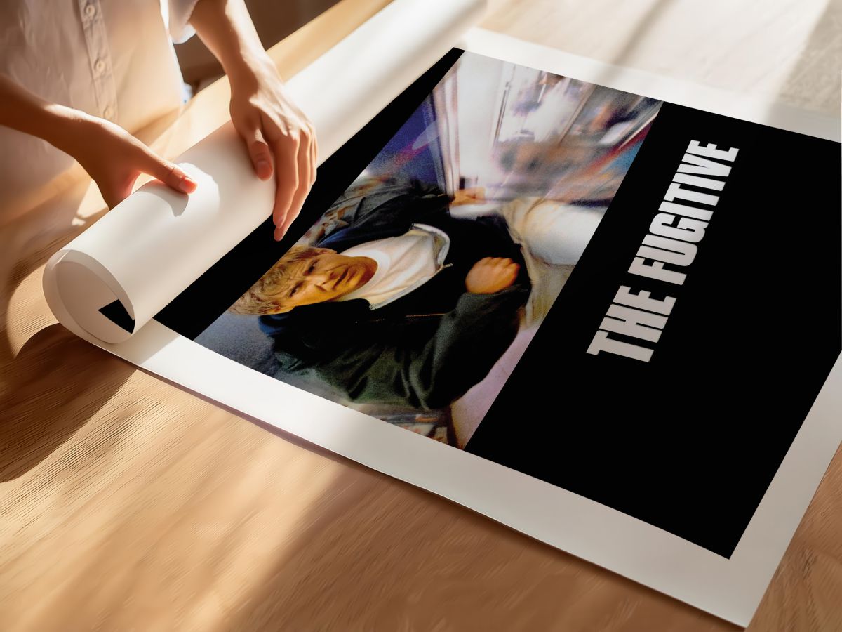 The Fugitive (1993) Film Posteri, rulo yapılmış çerçevesiz poster