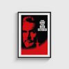 The Hunt for Red October film posteri, siyah çerçeveli tablo
