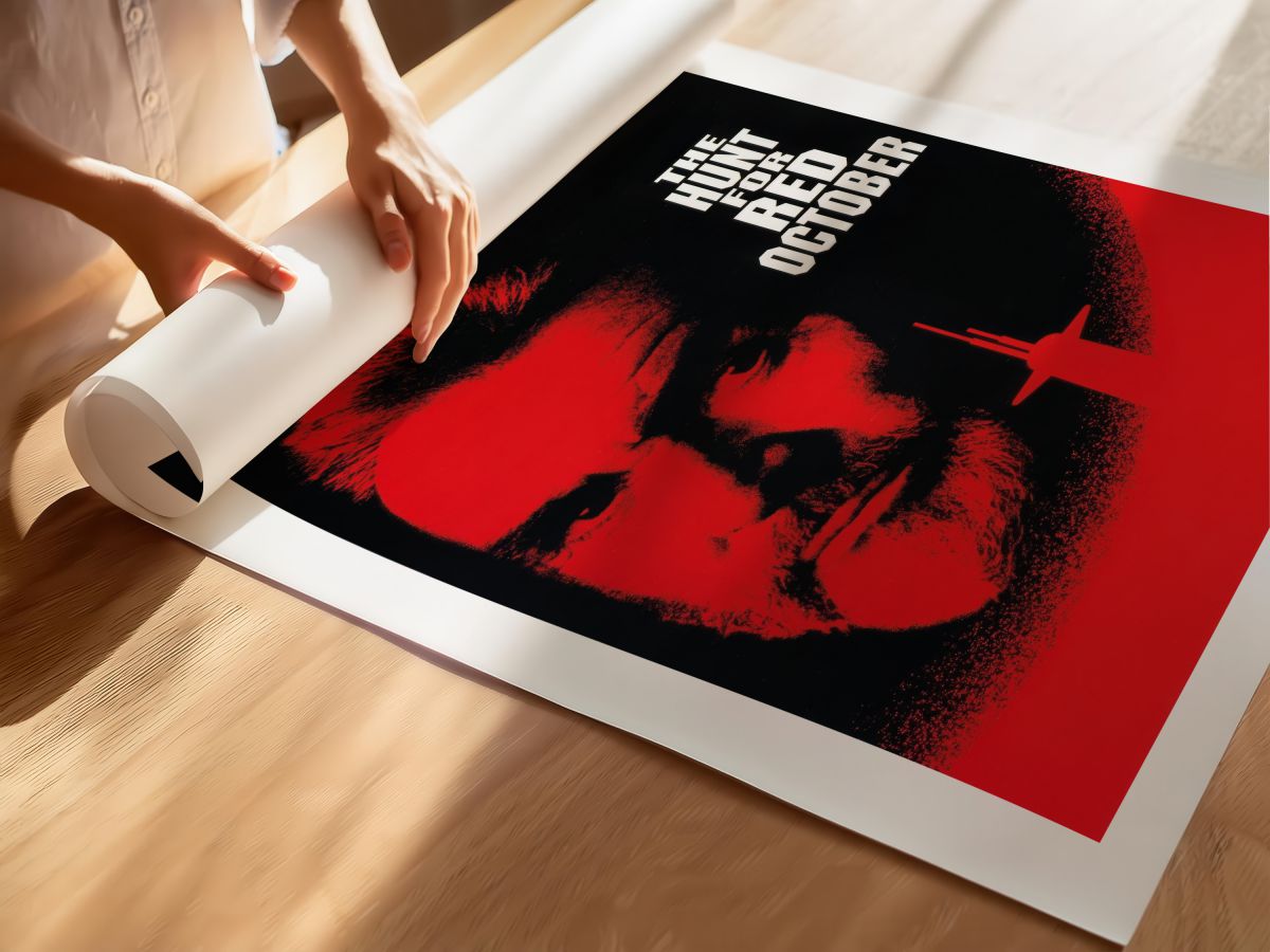 The Hunt for Red October (1990) Film Posteri, rulo yapılmış çerçevesiz poster
