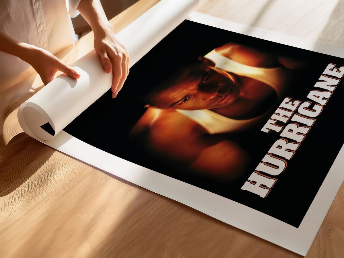 The Hurricane (1999) Film Posteri, rulo yapılmış çerçevesiz poster
