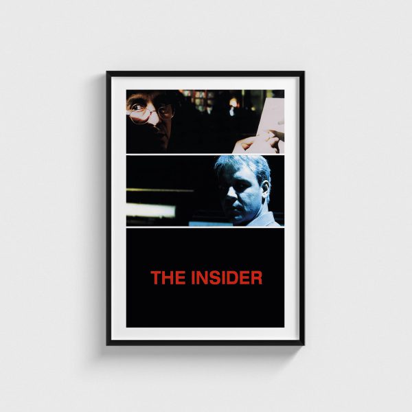 The Insider film posteri, siyah çerçeveli tablo