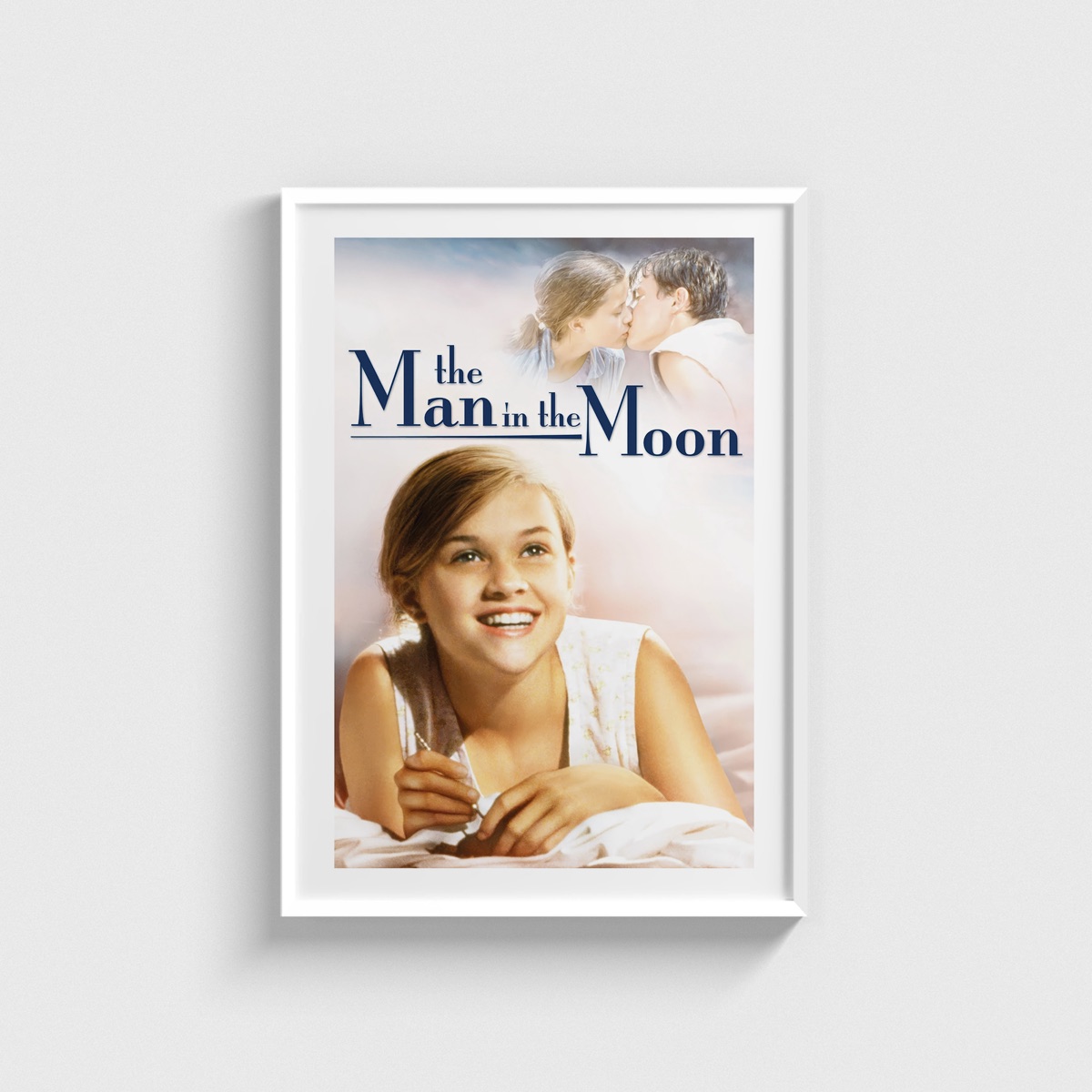 The Man in the Moon film posteri, beyaz çerçeveli tablo