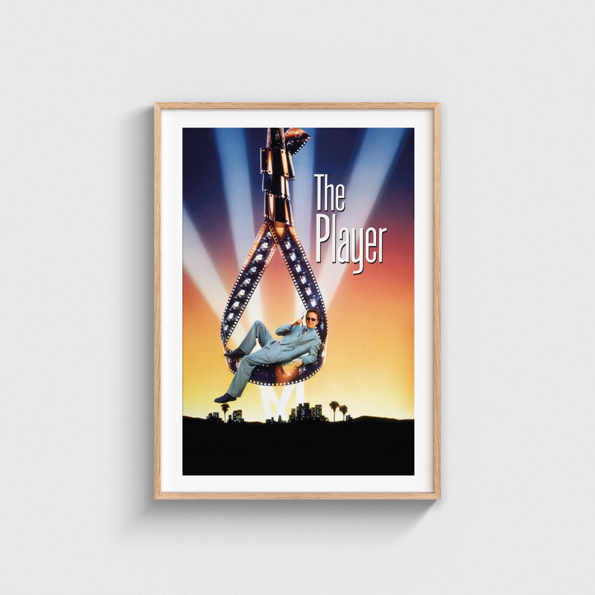 The Player film posteri, ahşap çerçeveli tablo
