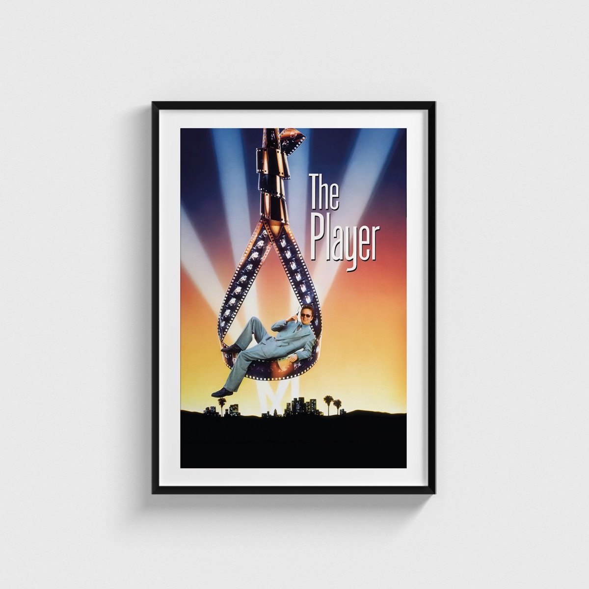 The Player film posteri, siyah çerçeveli tablo
