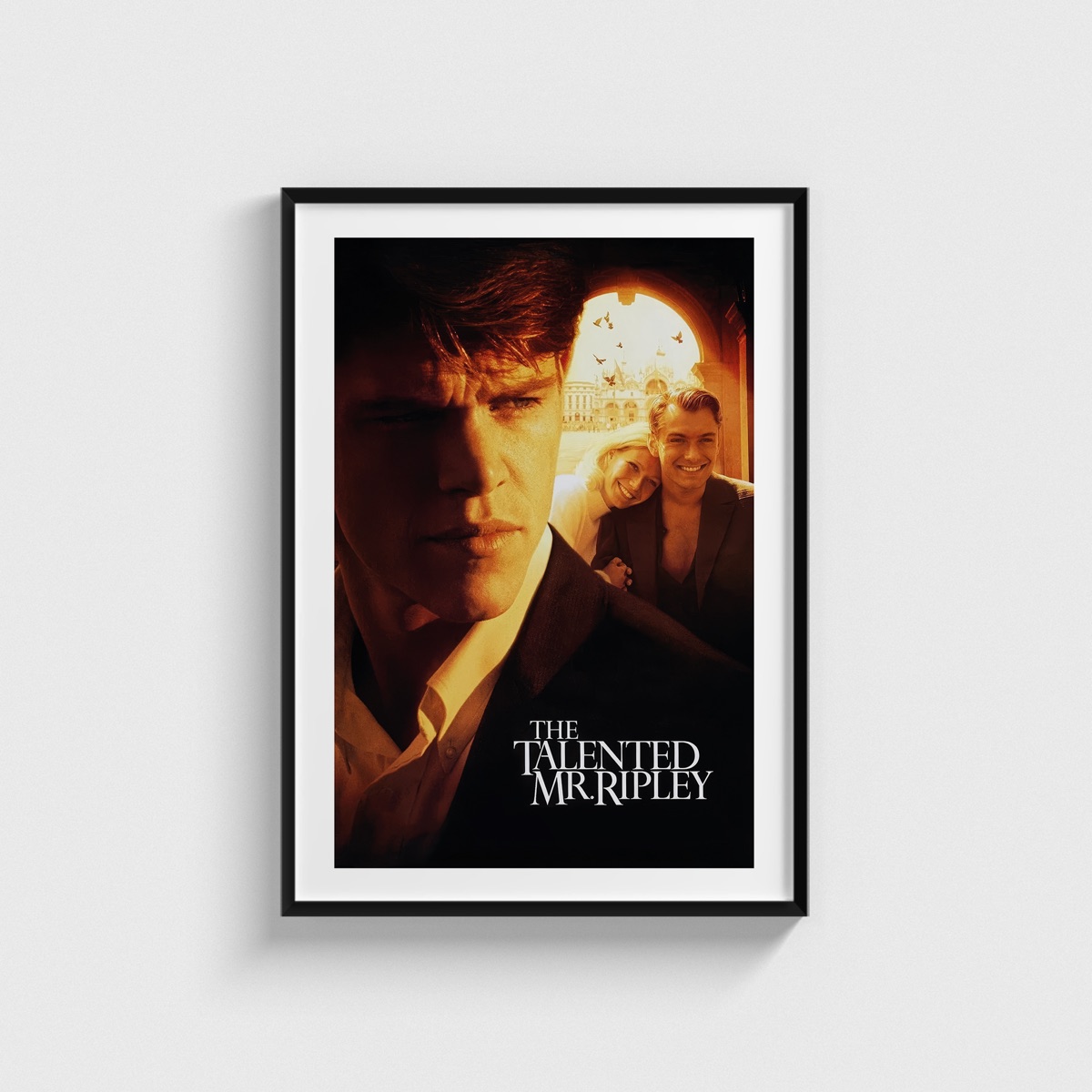 The Talented Mr. Ripley film posteri, siyah çerçeveli tablo
