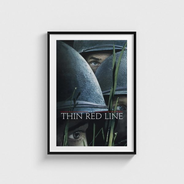 The Thin Red Line film posteri, siyah çerçeveli tablo