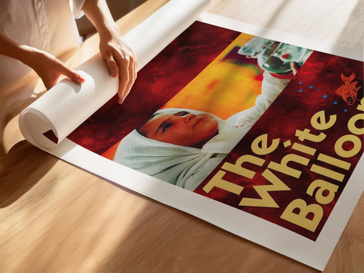 The White Balloon (1995) Film Posteri, rulo yapılmış çerçevesiz poster