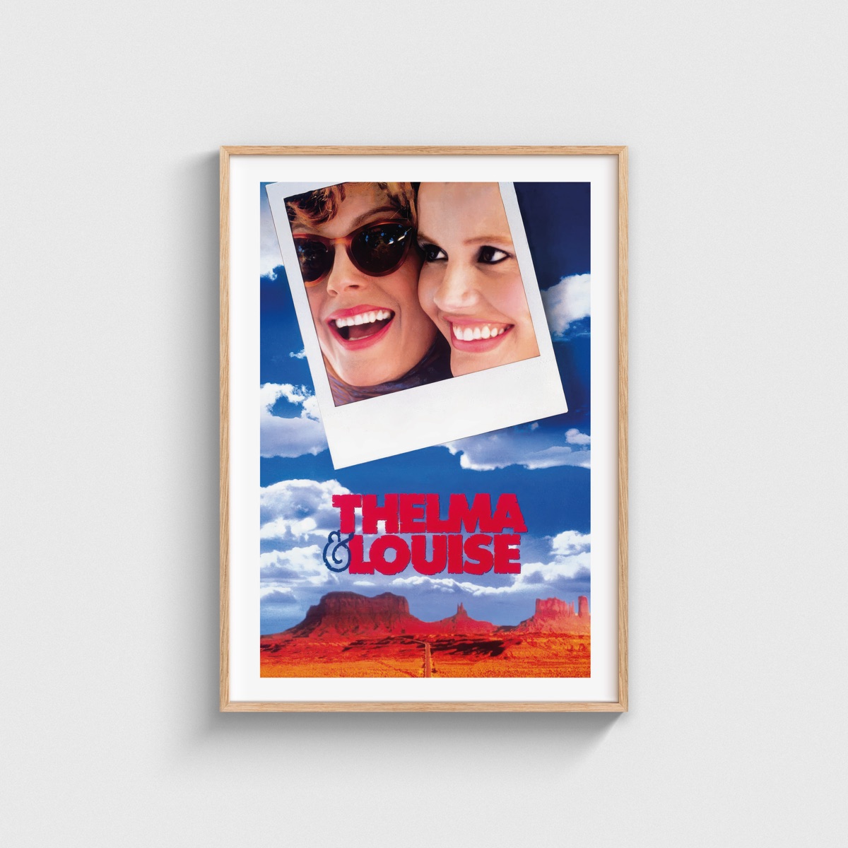 Thelma & Louise film posteri, ahşap çerçeveli tablo