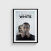 Three Colours: White film posteri, siyah çerçeveli tablo
